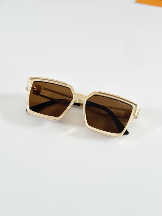 Luxury Louis Vuitton Style Square Frame Sunglasses for Men & Women – UV Protected Premium Designer Shades