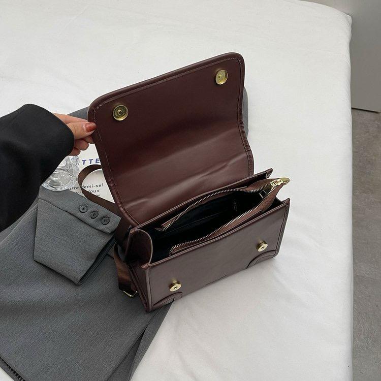 Premium Black Patchwork Leather Handbag for Women | Elegant Shoulder & Sling Bag