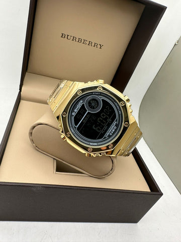 Men’s Luxury Digital Sports Watch | Gold Finish Shock-Resistant Style Watch