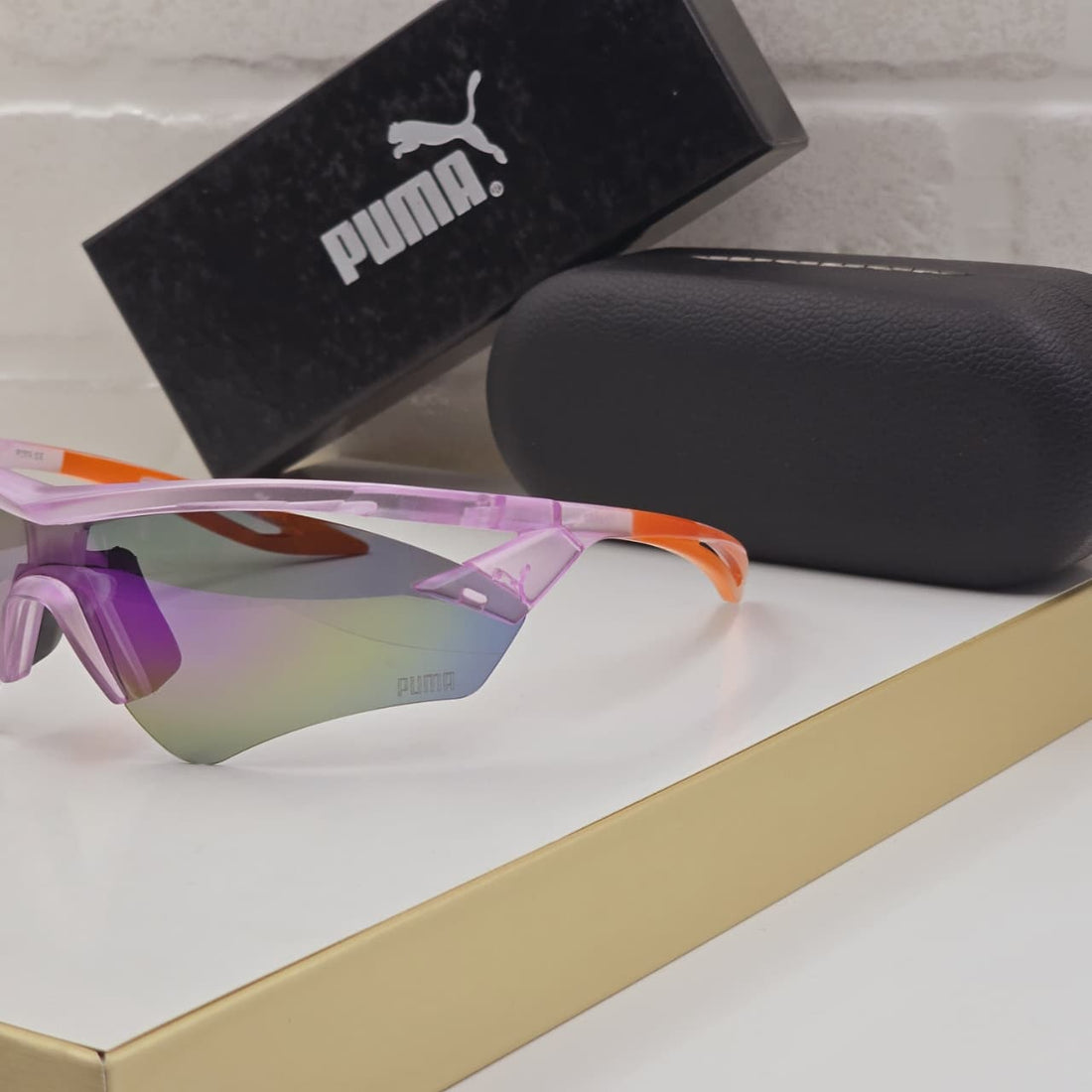 Unisex Sports Sunglasses | Cycling Running Goggles | UV Protected Mirror Lens | Lightweight Wrap Around Design