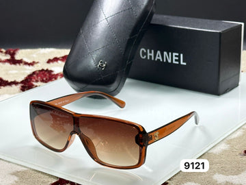Chanel Style Designer Sunglasses | Brown Gradient Lens | Full Rim Square Frame | Luxury Fashion Sunglasse