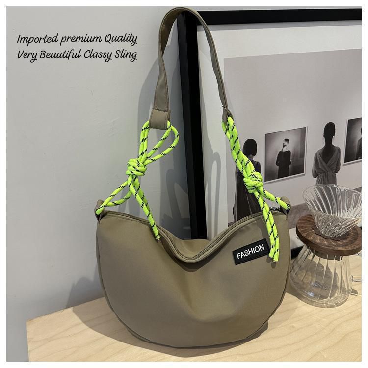 Women’s Stylish Sling Bag | Premium Imported Quality | Black Crescent Shoulder Bag | Trendy Fashion Purse