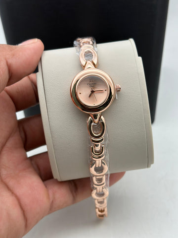 Luxury Inspired Women’s Bracelet Analog Watch | Rose Gold Finish | Elegant Designer Style Wrist Watch for Women