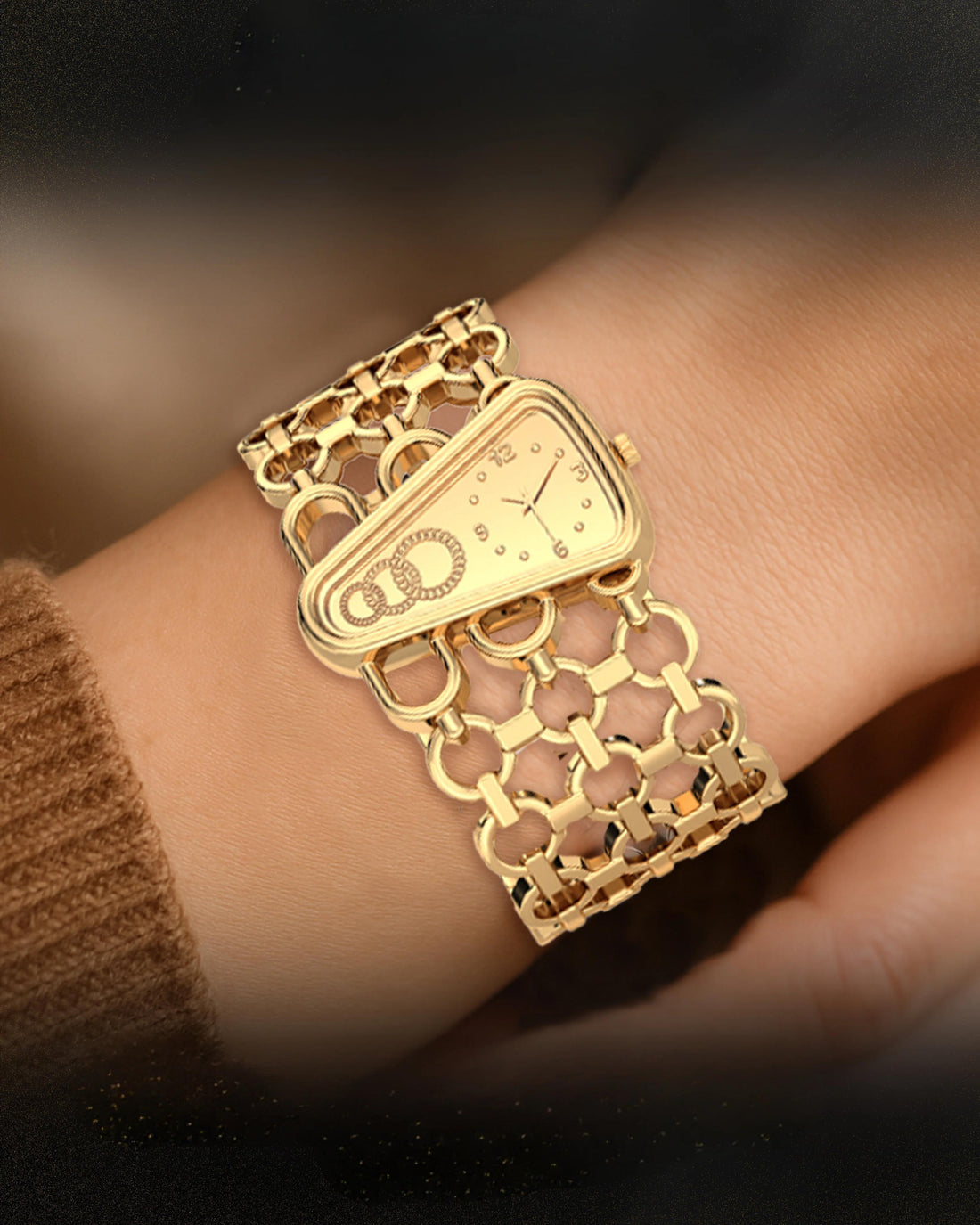 Luxury Women’s Chain Strap Watch– Elegant & Stylish