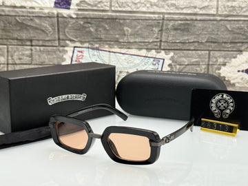 Bold Chrome-Style Unisex Sunglasses with UV Protection