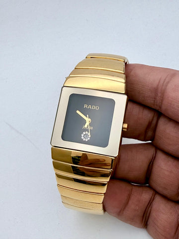 Men’s Gold Square Dial Watch – Premium Bracelet Style Elegant Designer Wrist Watch