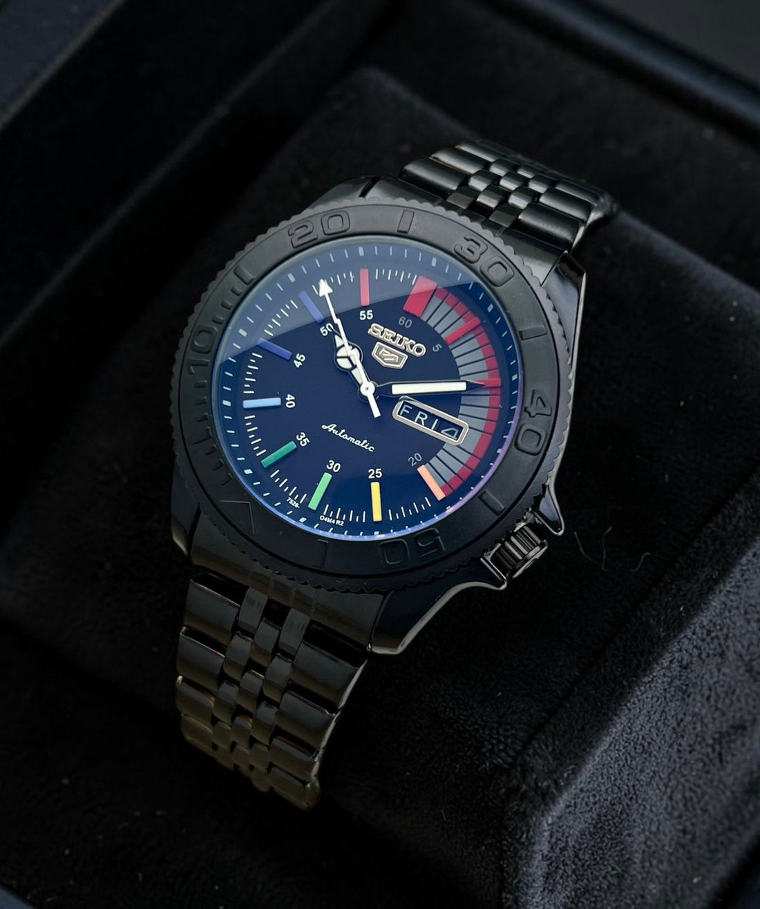 Seiko Automatic Multi-Color Dial Stainless Steel Men’s Watch