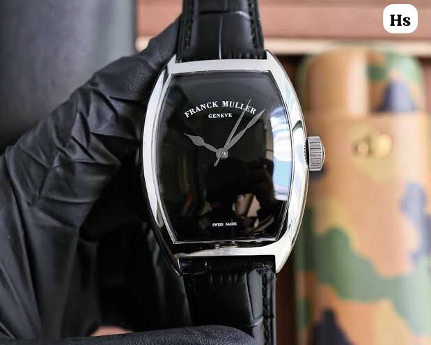 Luxury Black Dial Leather Strap Men’s Watch – Franck Muller Style Premium Watch