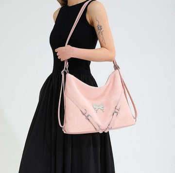 Stylish Pink Shoulder Bag for Women – Trendy Casual Handbag with Adjustable Strap