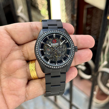 Black Skeleton Dial Premium Men’s Watch