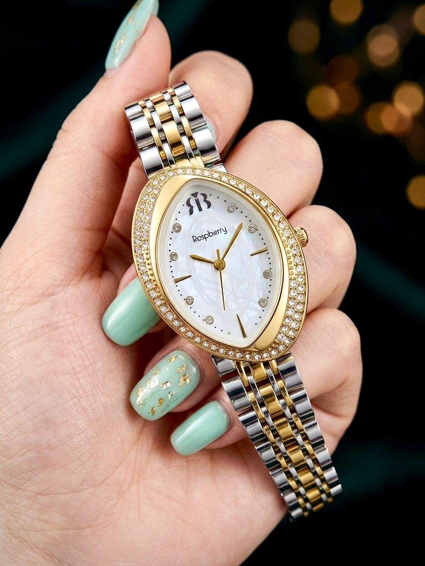 Women’s Premium Oval Dial Rose Gold Analog Watch