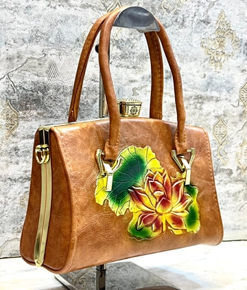 Flower Embossed Spacious Cute & Beautiful clutch Bag