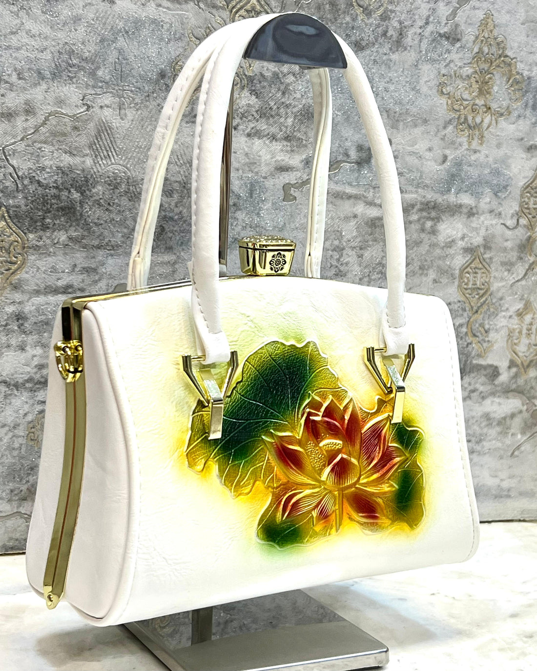 Flower Embossed Spacious Cute & Beautiful clutch Bag