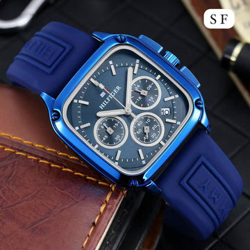 Blue Square Dial Premium Men’s Watch
